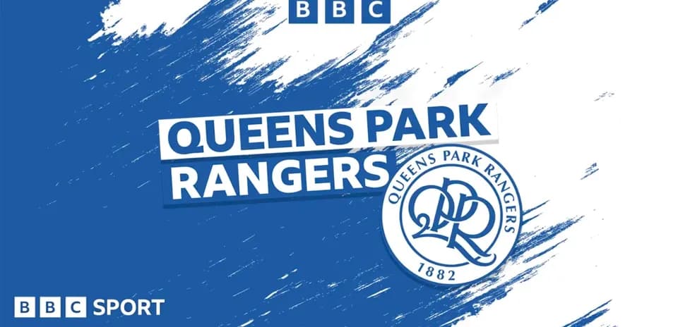 Logo de Queens Park Rangers sobre fondo azul