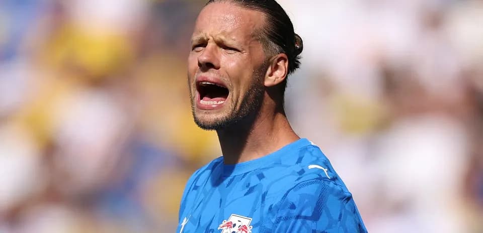 Portero gritando durante un partido de fútbol