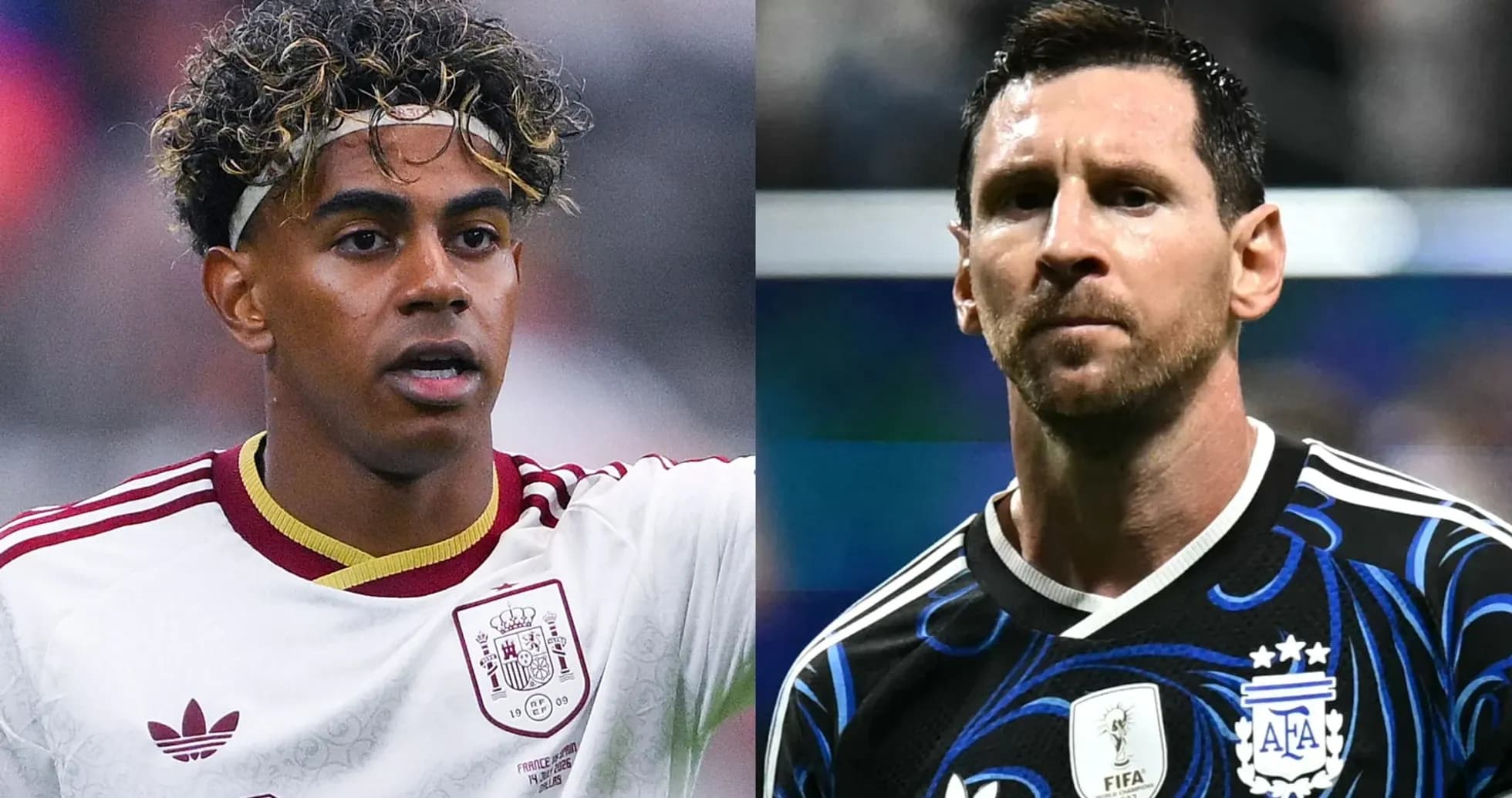 Jugadores de España y Argentina en el campo