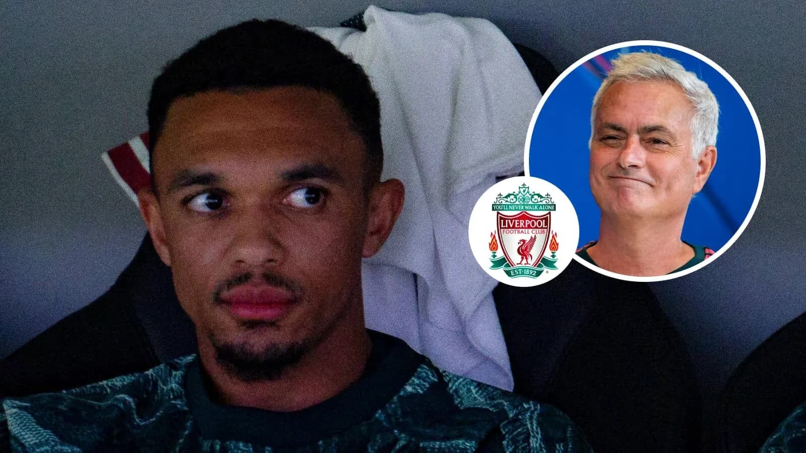Jugador de Liverpool sentado en el banquillo