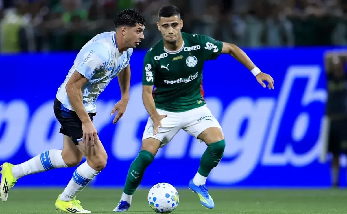 Gremio y Palmeiras compiten por el balón