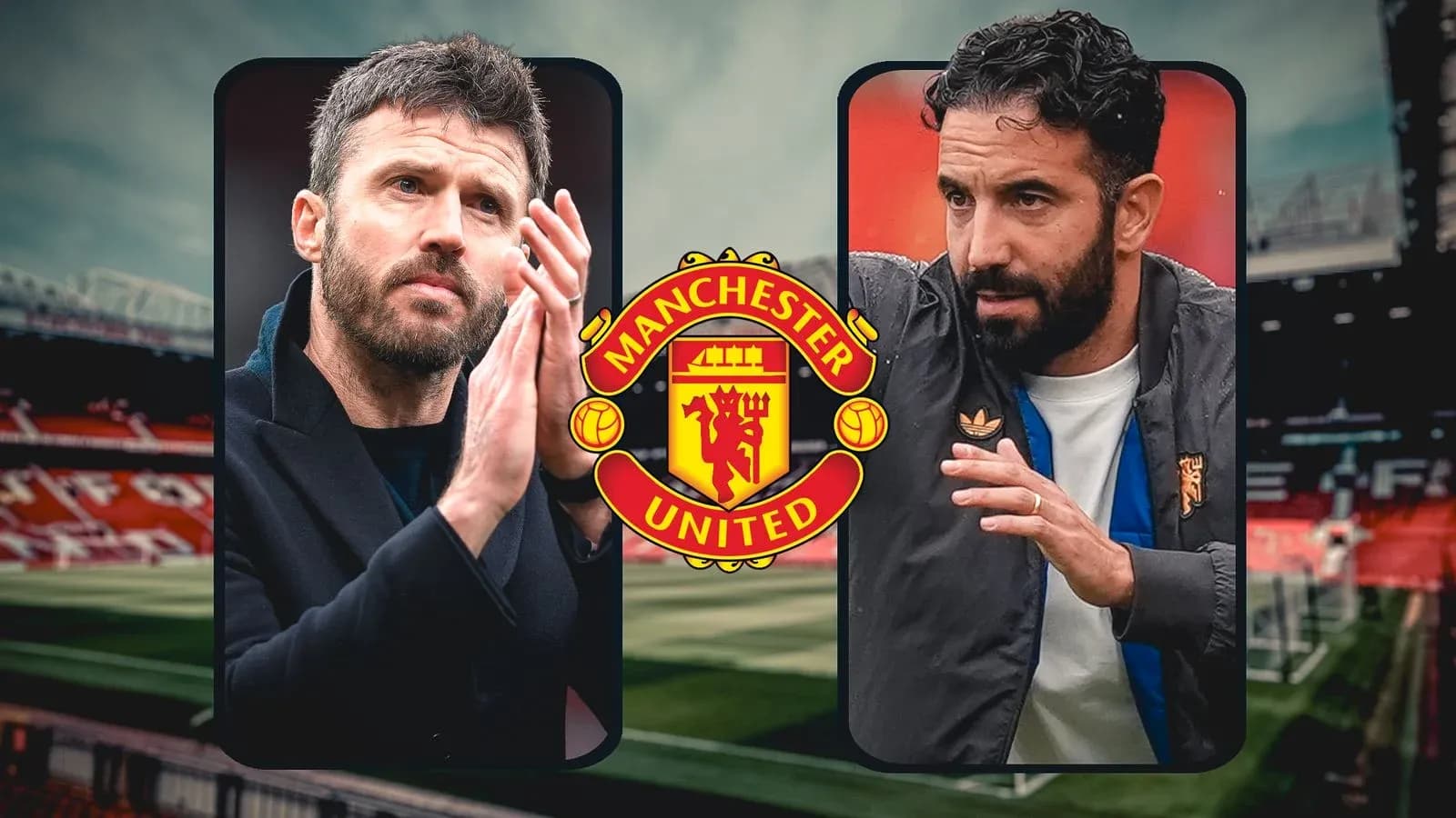 Entrenadores de Manchester United en el estadio