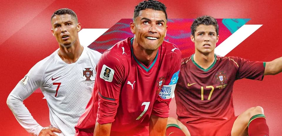 Tres jugadores de Portugal en diferentes camisetas