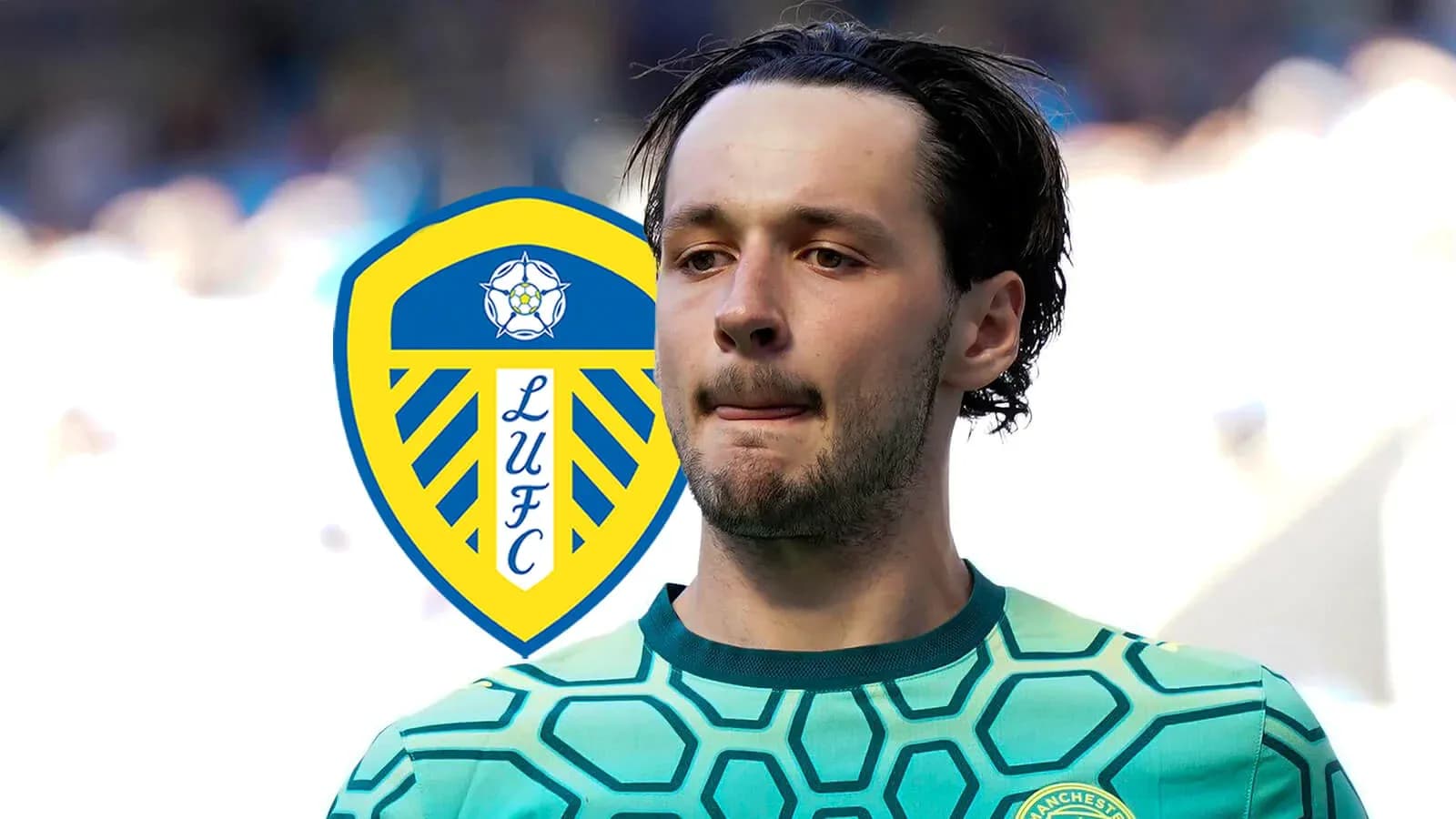 Jugador de Leeds United en uniforme de portero