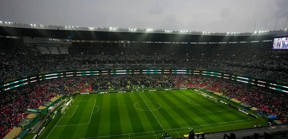 Estadio lleno antes del inicio del partido