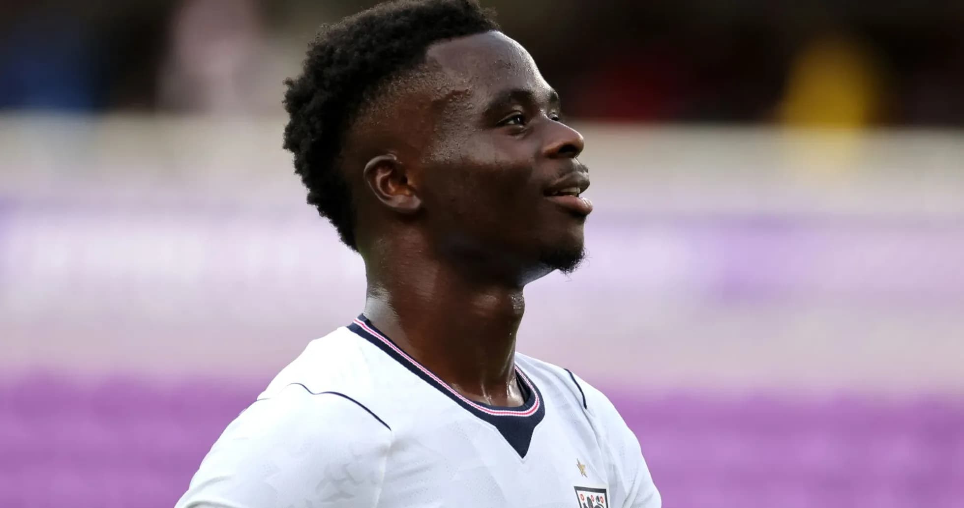 Jugador de Inglaterra en acción durante el partido