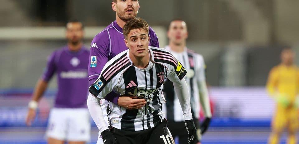 Juventus y Fiorentina en acción durante el partido