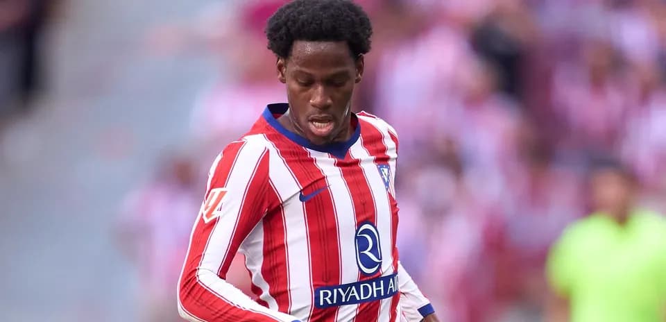 Jugador de Atlético de Madrid durante un partido