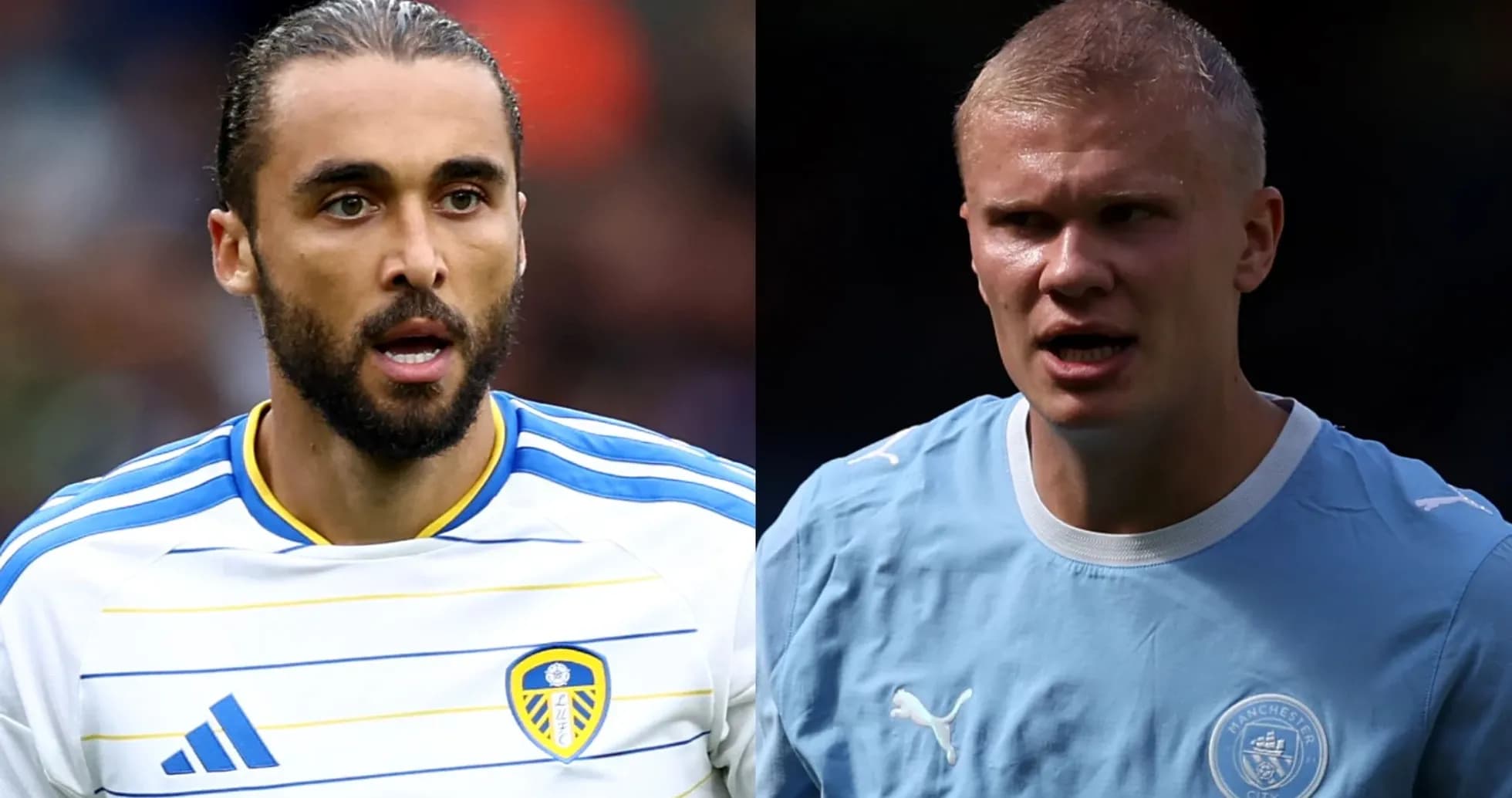 Jugadores de fútbol de Leeds y Manchester City
