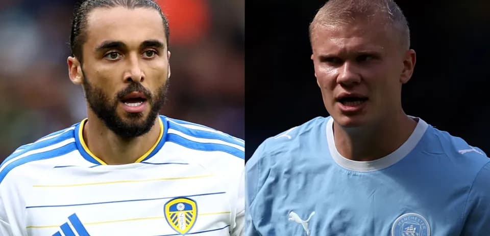 Jugadores de fútbol de Leeds y Manchester City