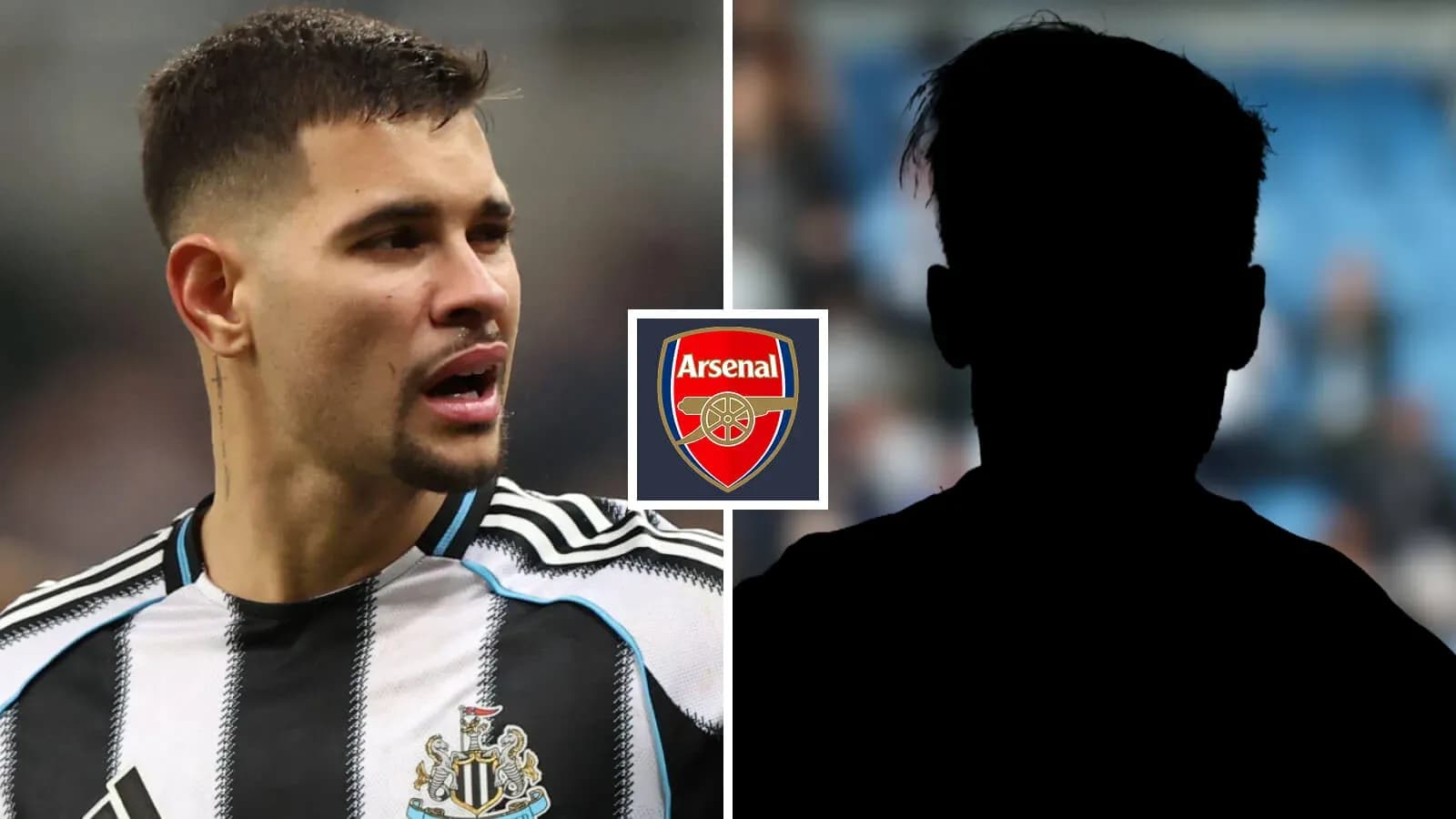 Jugador de Newcastle con camiseta a rayas en acción