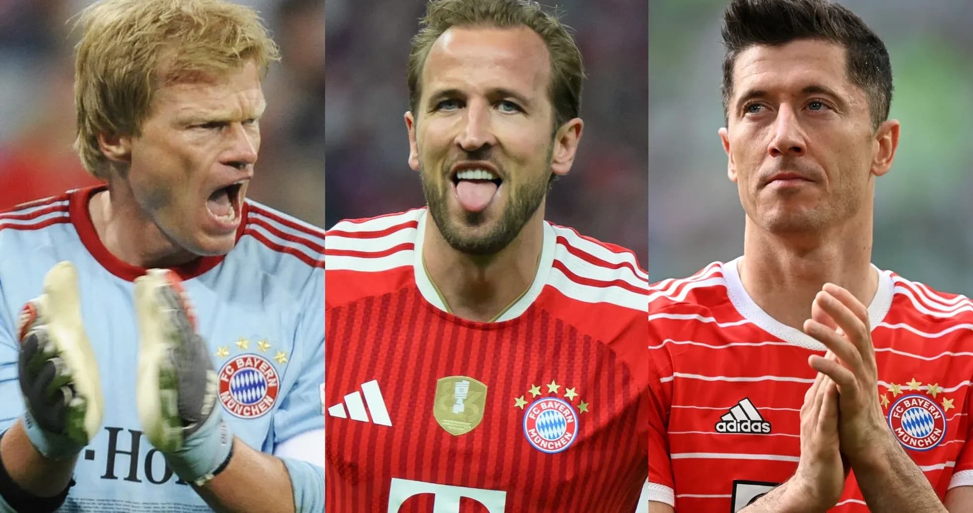 Tres jugadores de Bayern Múnich en acción