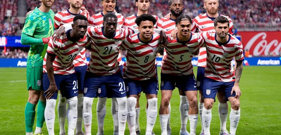 Equipo de Estados Unidos posando para la foto