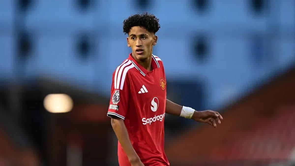 Jugador de Manchester United en acción durante partido