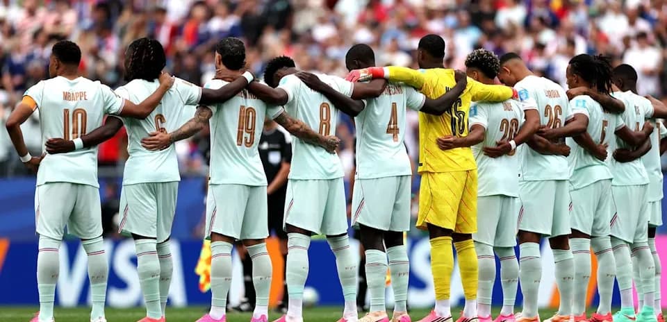 Jugadores de Francia formados antes del partido