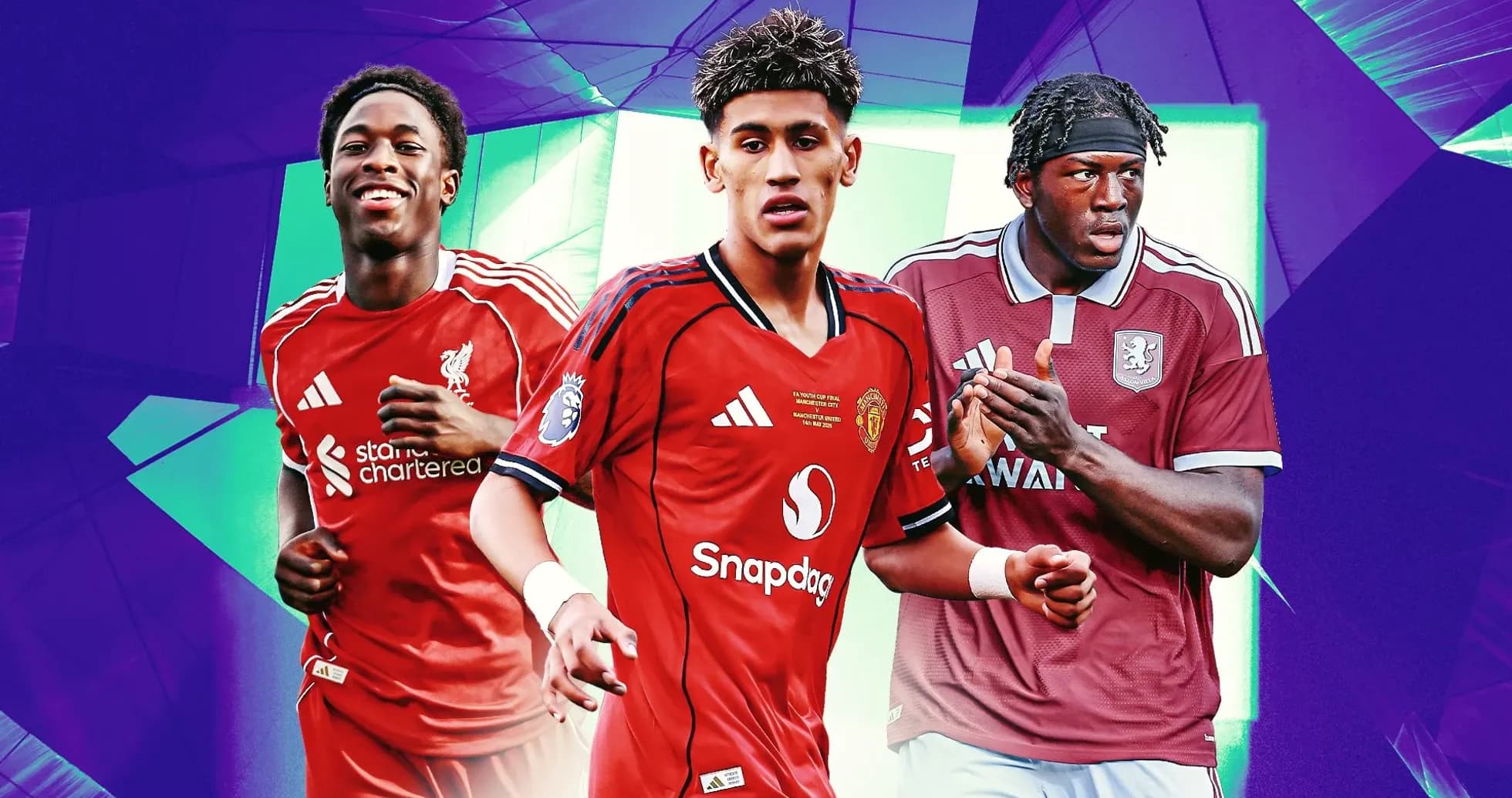 Jugadores de Liverpool, Manchester United y Aston Villa