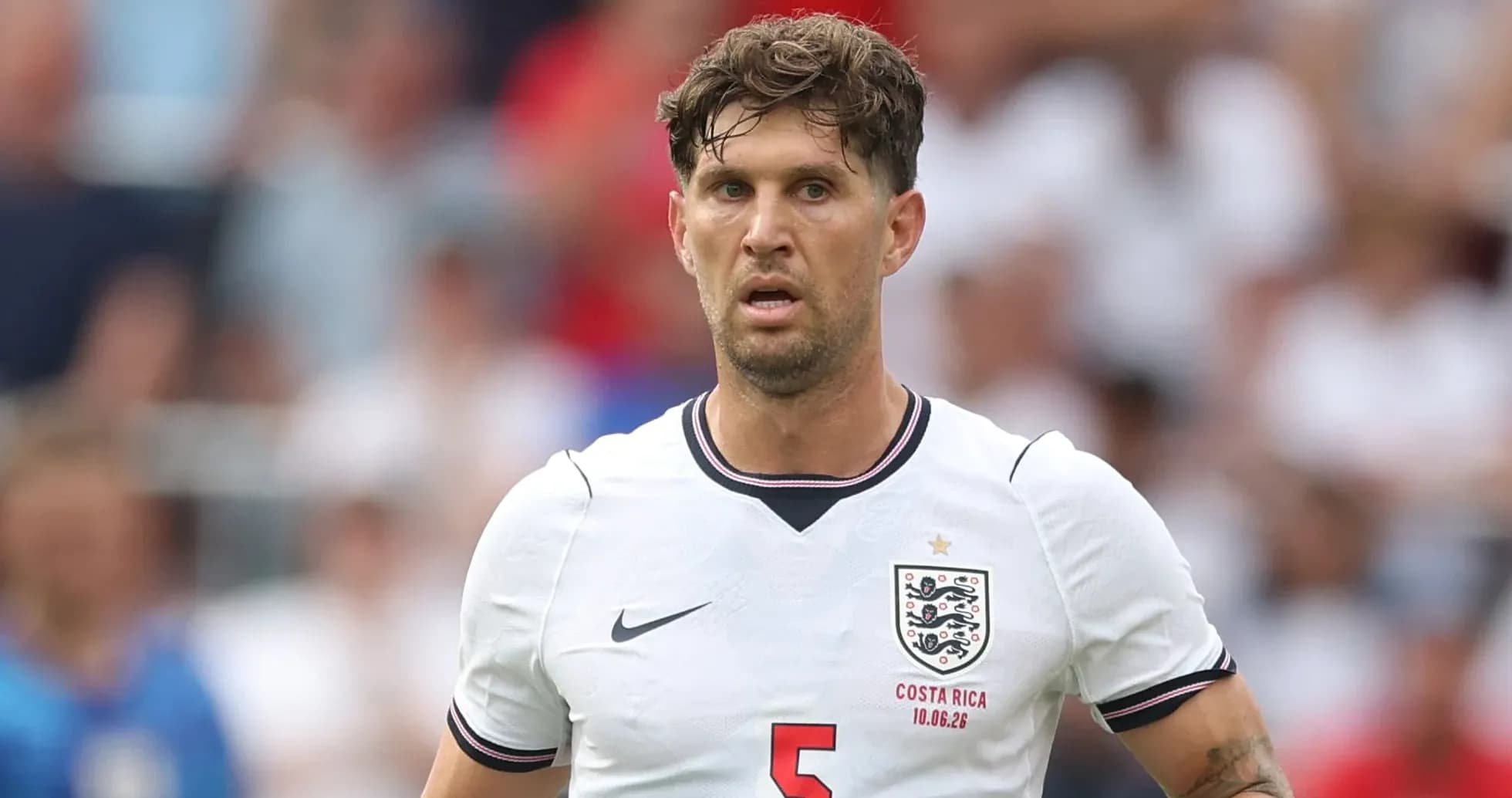 Jugador de Inglaterra en partido contra Costa Rica