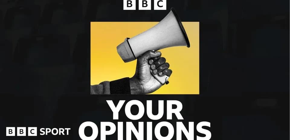 Man holding a megaphone on yellow background