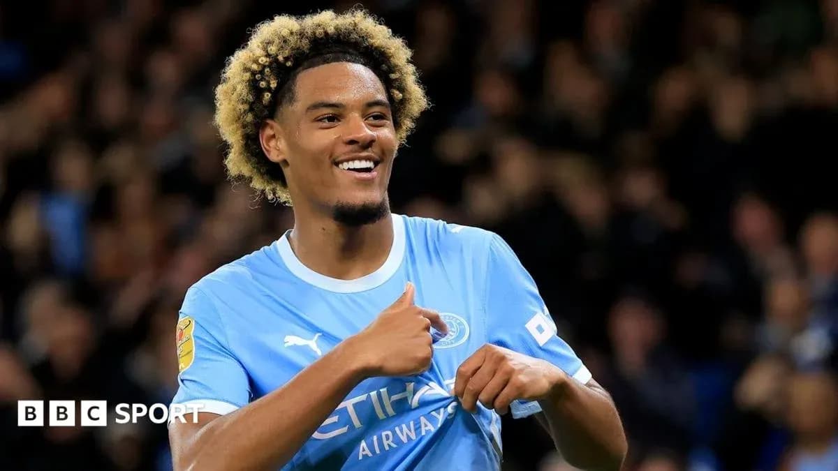 Jugador de Manchester City celebrando un gol