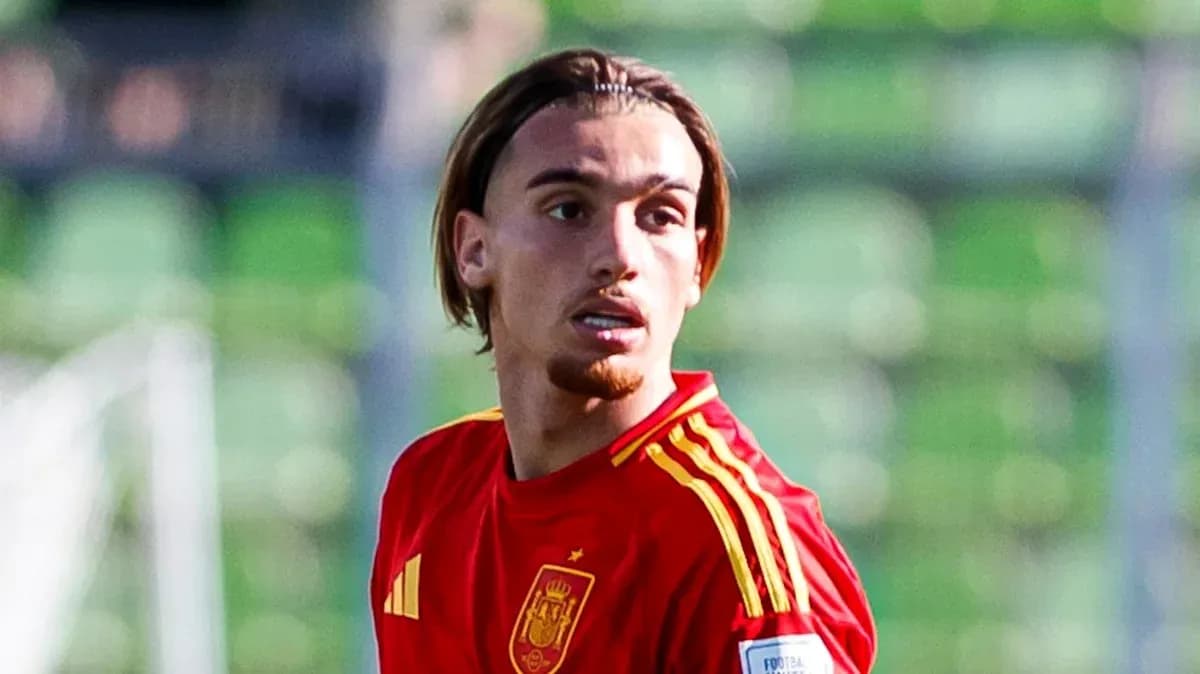 Jugador de España en acción durante un partido