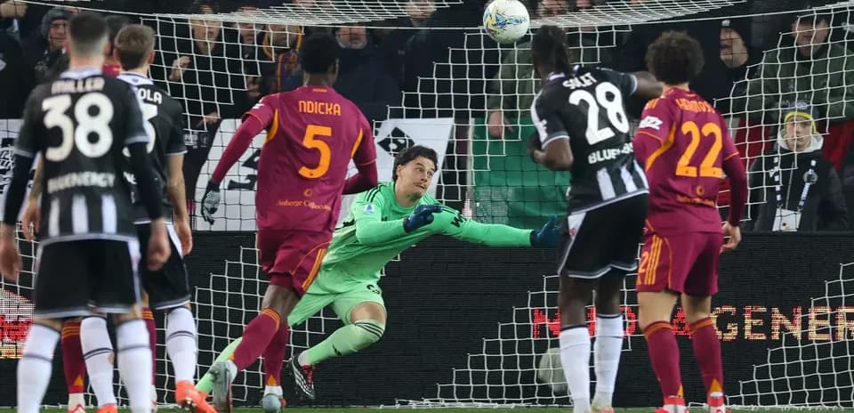 Gol de AS Roma en partido contra Udinese