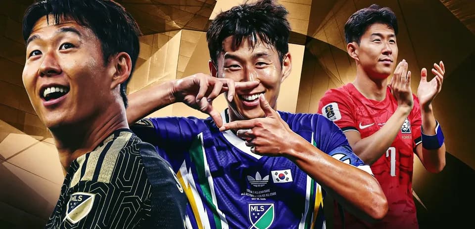 Tres jugadores de fútbol de Corea del Sur posando