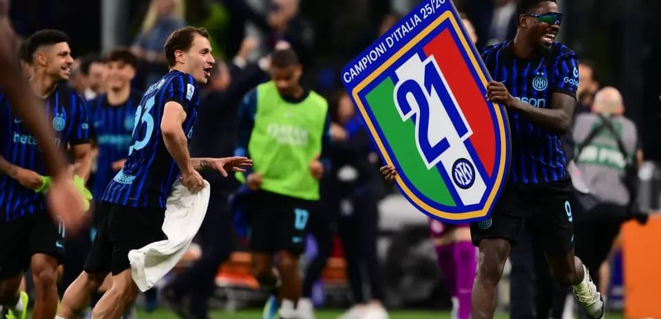 Jugadores de Inter celebrando el campeonato