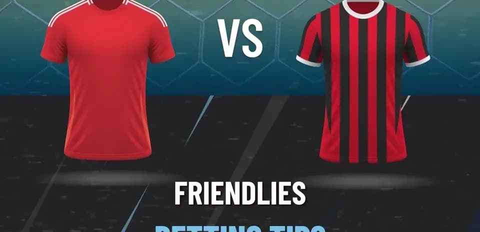 Camisetas de dos equipos en partido amistoso