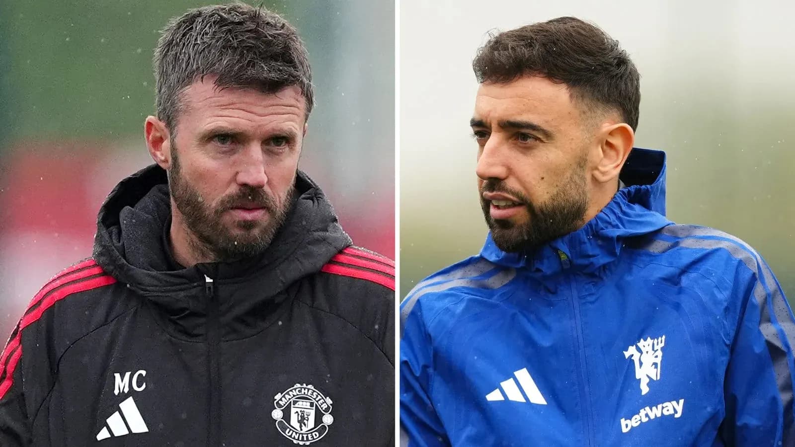 Entrenadores de Manchester United y Chelsea en entrenamiento