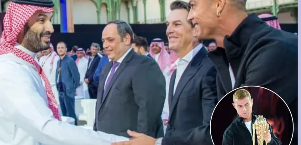 Encuentro entre figuras en evento con Cristiano Ronaldo