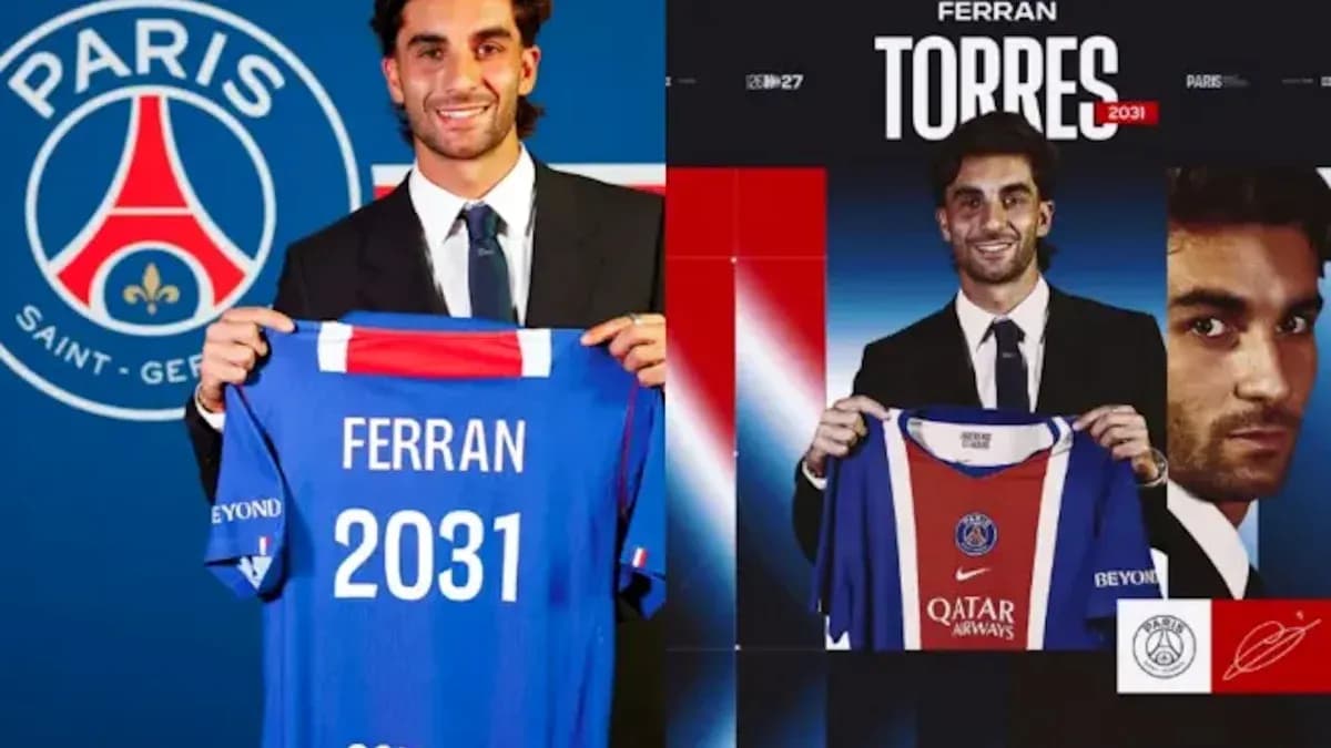 Ferran Torres presenta su camiseta del PSG 2031
