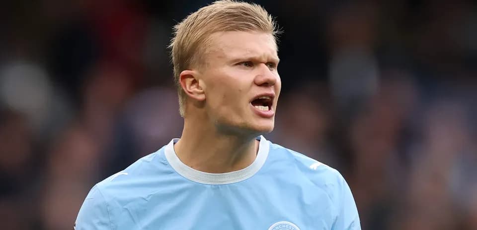Jugador de Manchester City durante el partido
