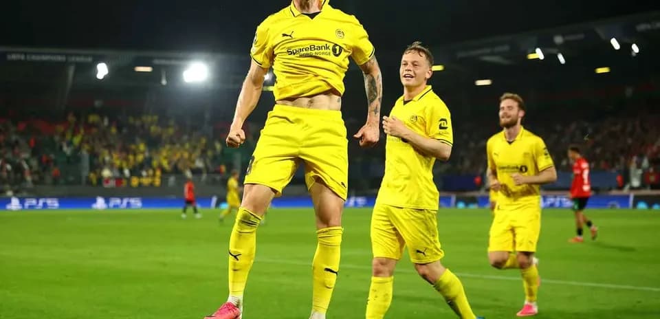 Jugadores de Bodo/Glimt celebrando un gol