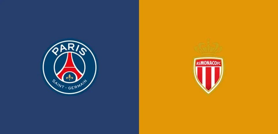 Logos de Paris Saint-Germain y AS Mónaco
