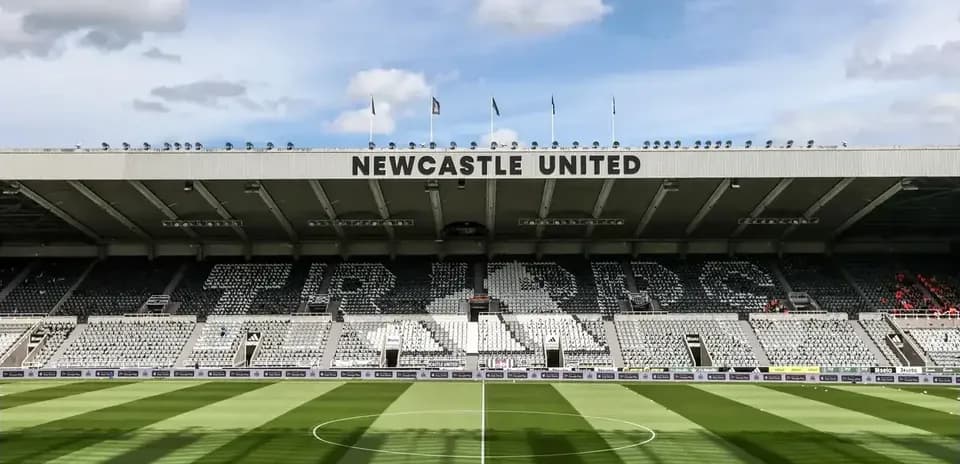 Vista del estadio de Newcastle United antes del partido