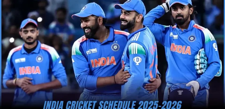 Calendario del Equipo de Cricket de India 2025-26: Partidos, Series y Fechas