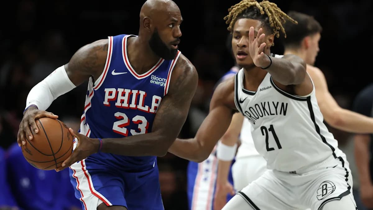 LeBron James asume el rol de point forward y brilla la ofensiva de los 76ers en su primer partido con la nueva plantilla estelar