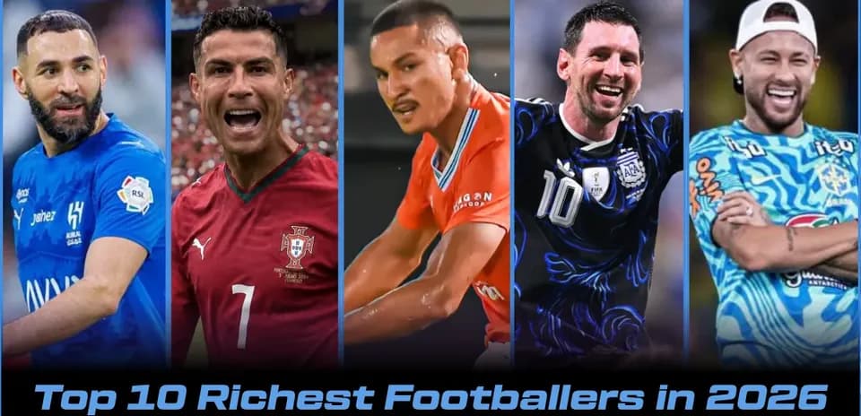 Los 10 Futbolistas Activos Más Ricos del Mundo en 2026