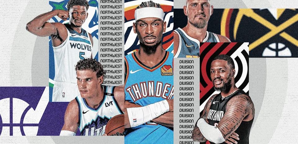 Avance Temporada NBA 2026-27: Thunder, Nuggets, Timberwolves, Trail Blazers y Jazz en la División Noroeste