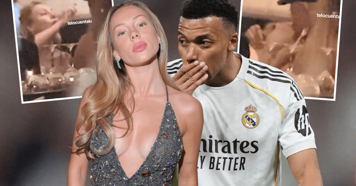 Kylian Mbappé besa apasionadamente a Ester Expósito tras empate del Real Madrid con Girona