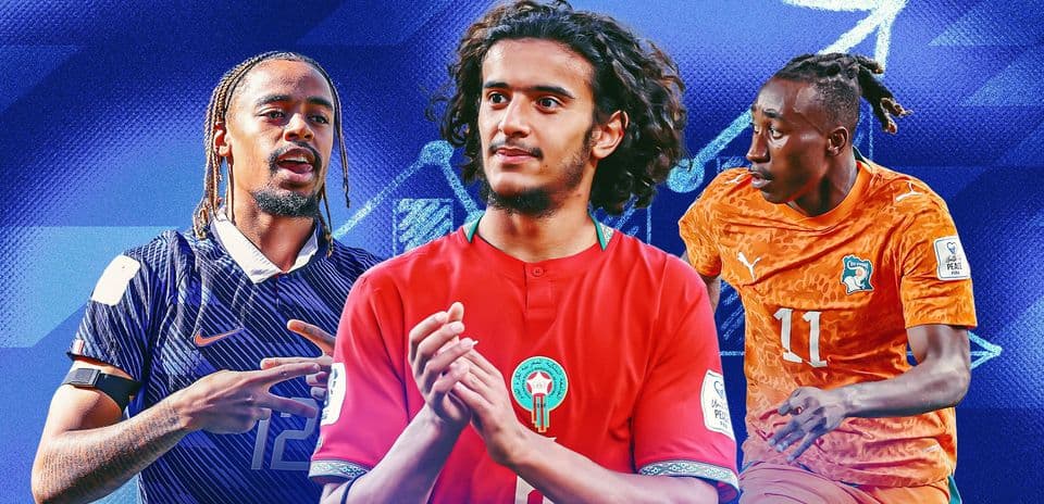 Seguimiento del valor de jugadores en el Mundial: Ayyoub Bouaddi irrumpe mientras Bradley Barcola destaca junto a Michael Olise y Yan Diomandé incrementa su precio