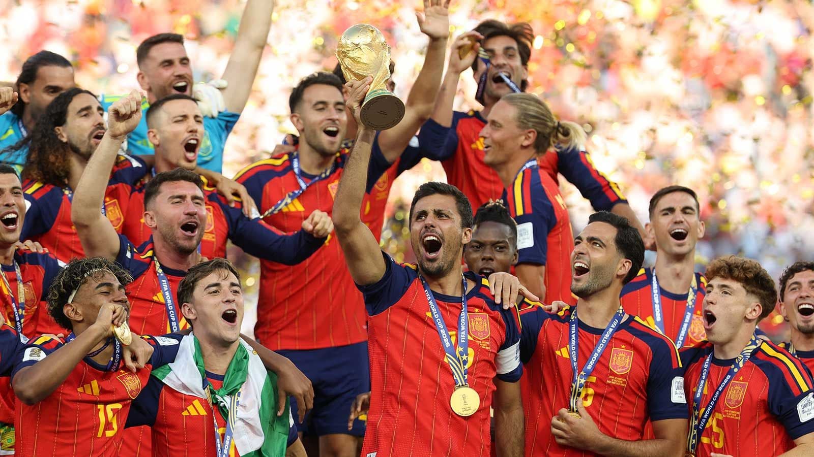 España establece un récord histórico de 38 partidos invictos tras vencer a Argentina en la final del Mundial 2026