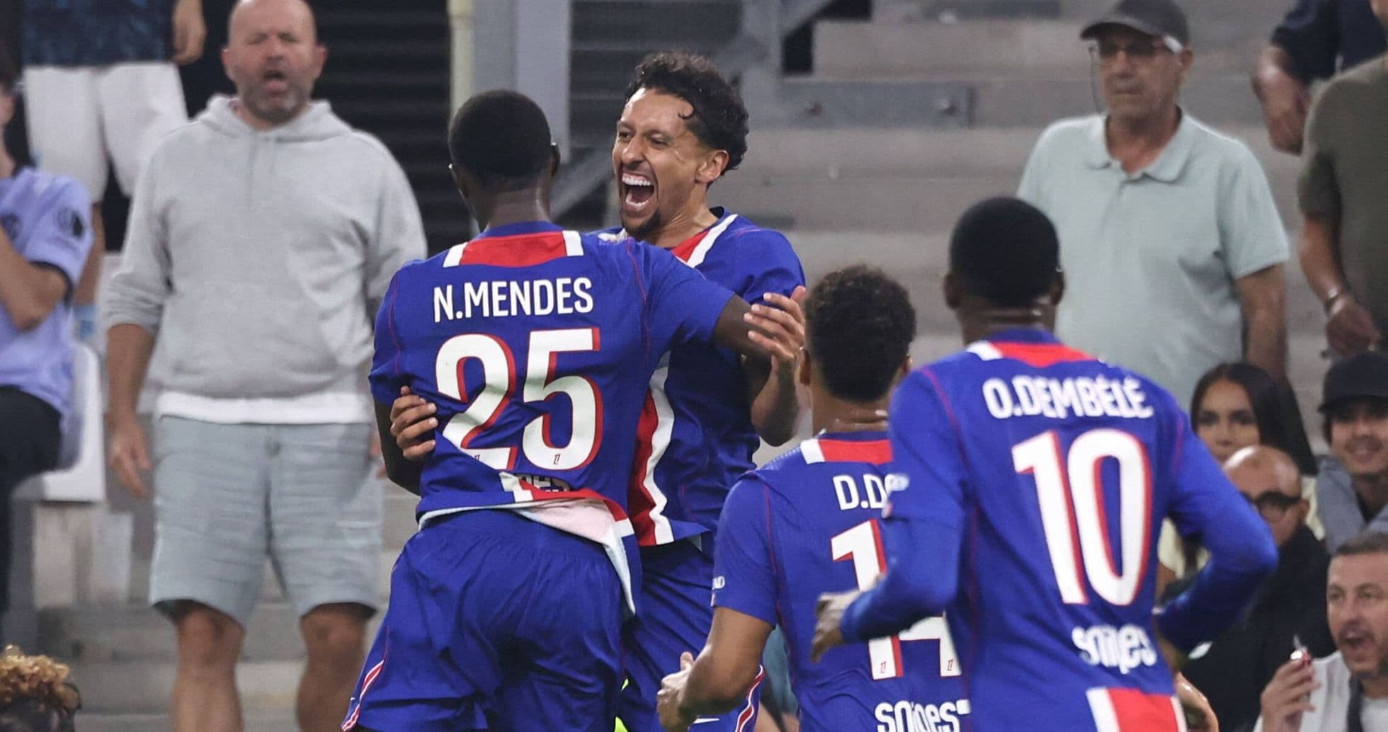 Marquinhos lidera a Paris Saint-Germain para vencer a Marseille con diez jugadores en un intenso Le Classique