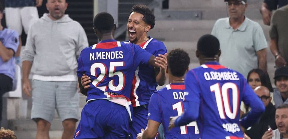 Marquinhos lidera a Paris Saint-Germain para vencer a Marseille con diez jugadores en un intenso Le Classique