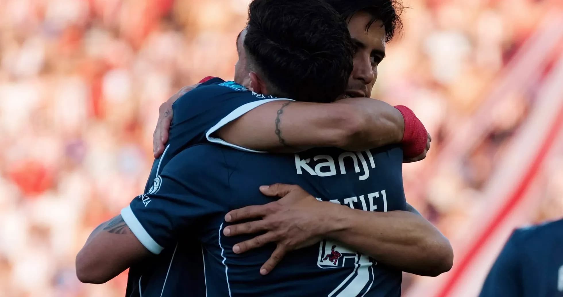 Jugadores de Unión celebrando un gol Jugadores de Unión celebrando un gol