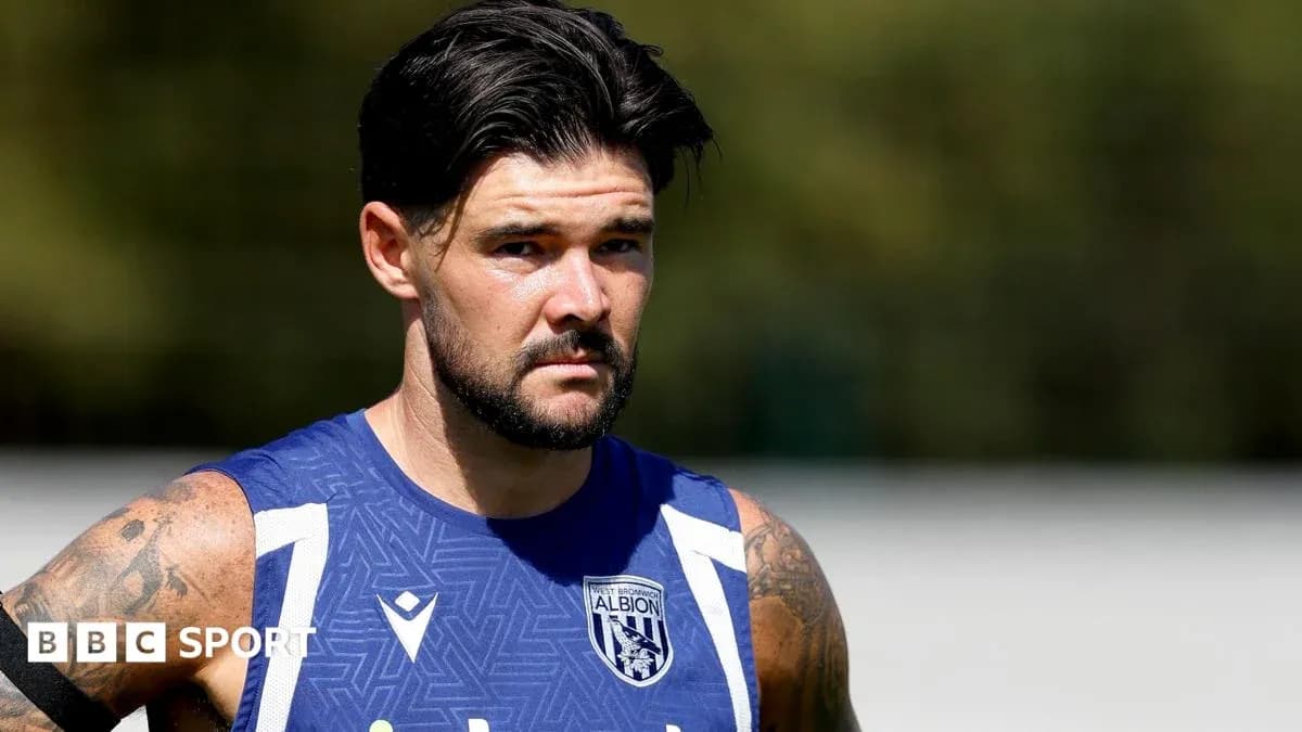 Jugador de West Bromwich Albion en sesión de entrenamiento Jugador de West Bromwich Albion en sesión de entrenamiento