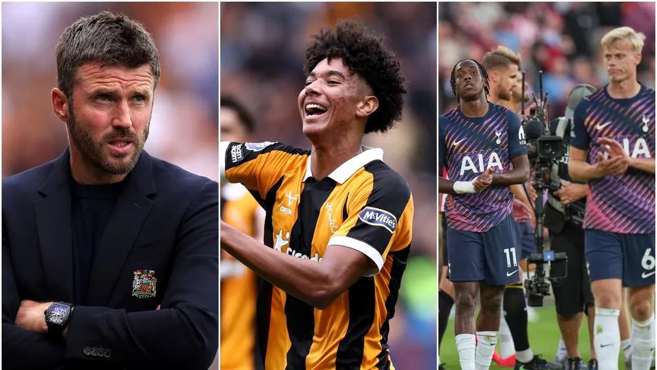 Entrenador, jugador y equipo de Tottenham en el partido Entrenador, jugador y equipo de Tottenham en el partido