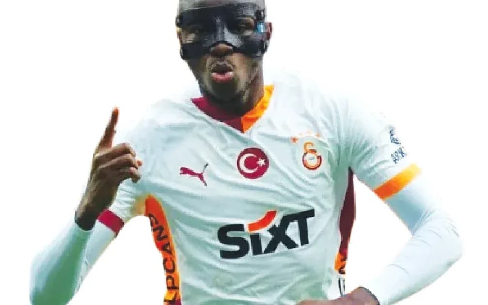 Jugador de Galatasaray celebrando un gol Jugador de Galatasaray celebrando un gol