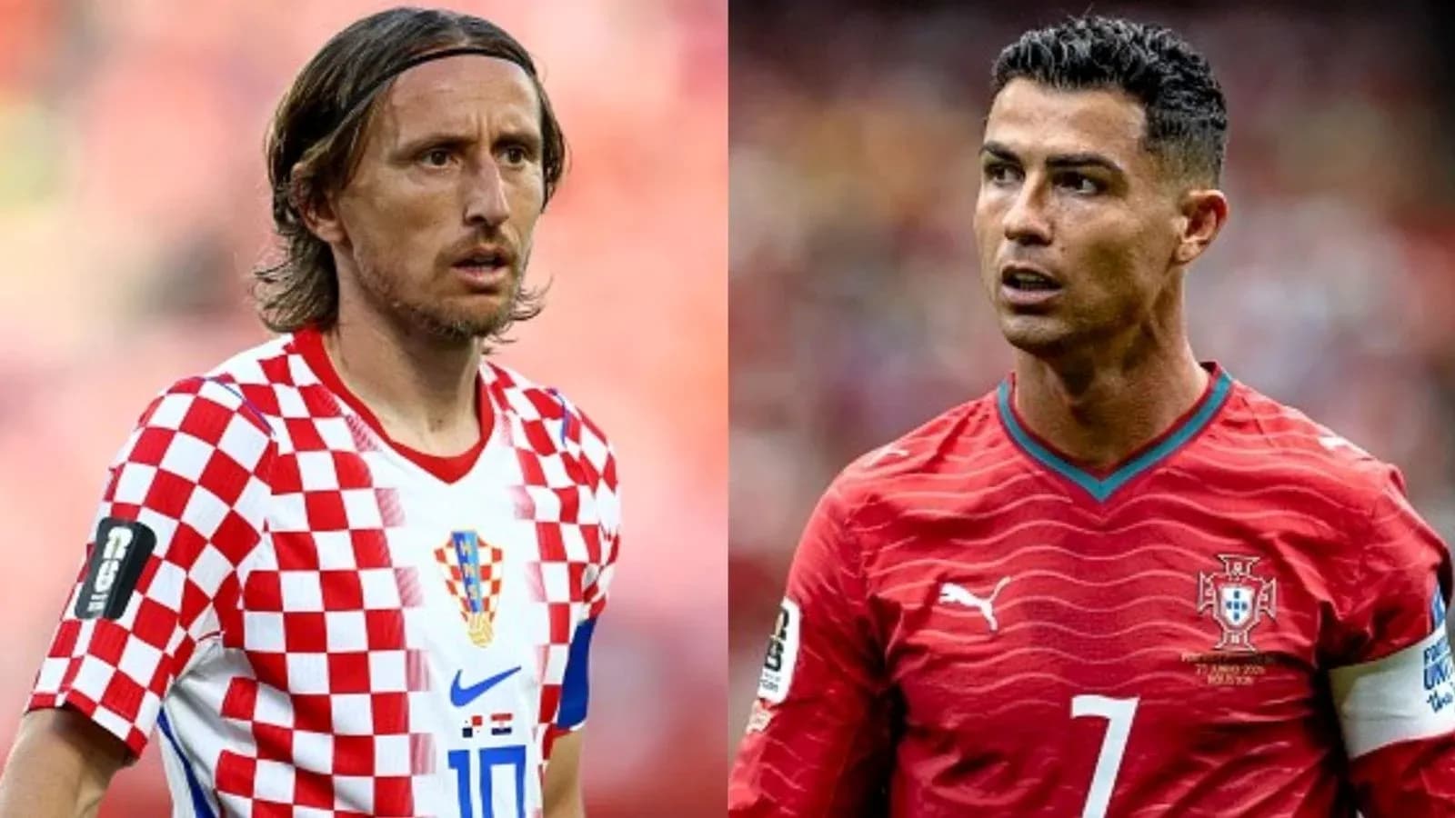 Luka Modric y Cristiano Ronaldo en el partido Luka Modric y Cristiano Ronaldo en el partido