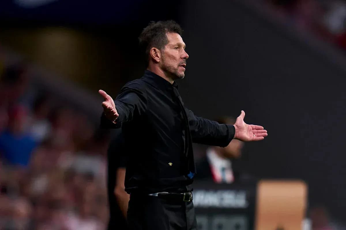 Entrenador gesticulando durante el partido en el banquillo Entrenador gesticulando durante el partido en el banquillo